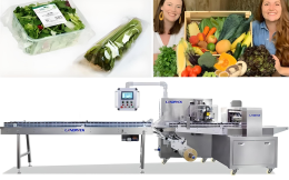 Máy Đóng Gói Rau Củ Tự Động - Cảm Biến Chiều Dài Thông Minh